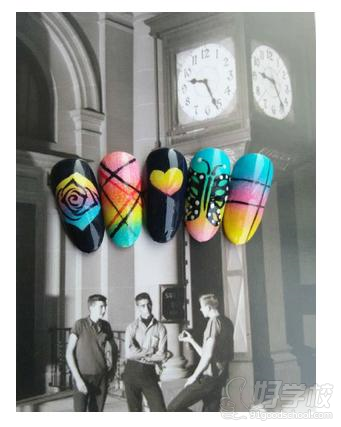 杭州大美东方美容美发培训学校美甲作品展示-