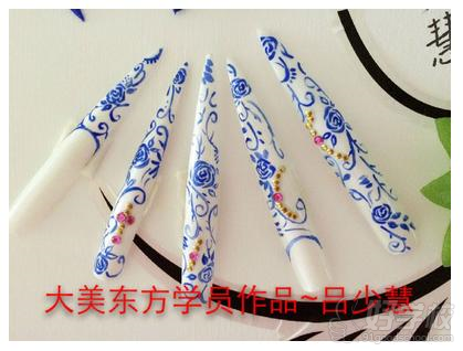 杭州大美东方美容美发培训学校美甲作品展示-