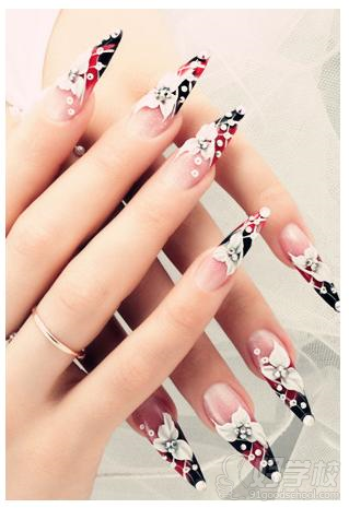 杭州大美东方美容美发培训学校美甲作品展示