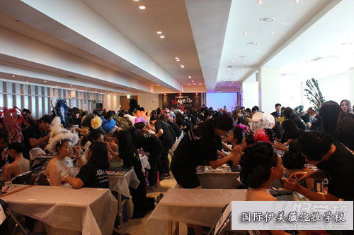 韩国首尔国际化妆大赛国际伊美薇参赛情景-