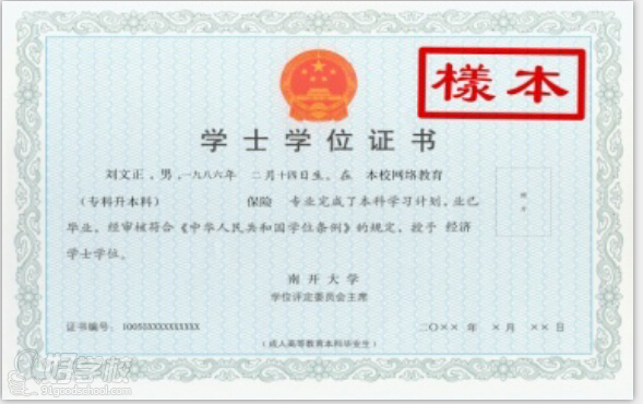 南开大学网络教育《保险》专升本江门班