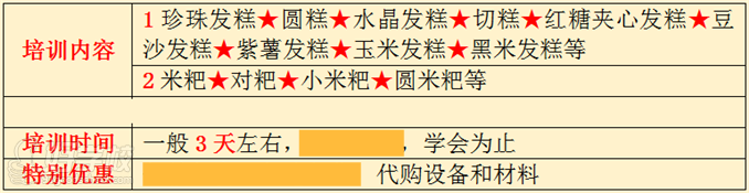 武汉香霸王小吃学校米粑发糕小吃技术培训内容