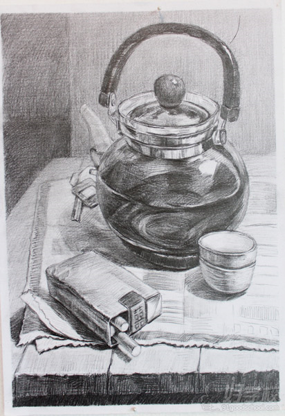 深圳马蒂斯美术培训中心学员作品——素描静物