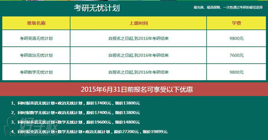 广州新东方2016考研与四六级面授课优惠课程
