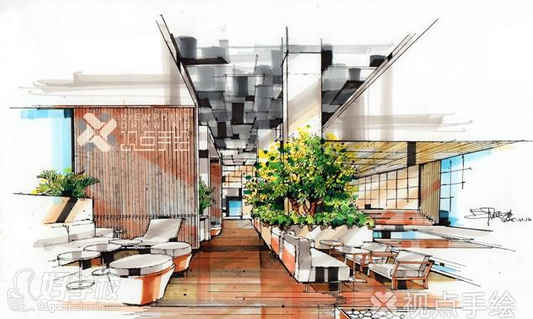 广州室内设计手绘培训-广州视点手绘培训中心