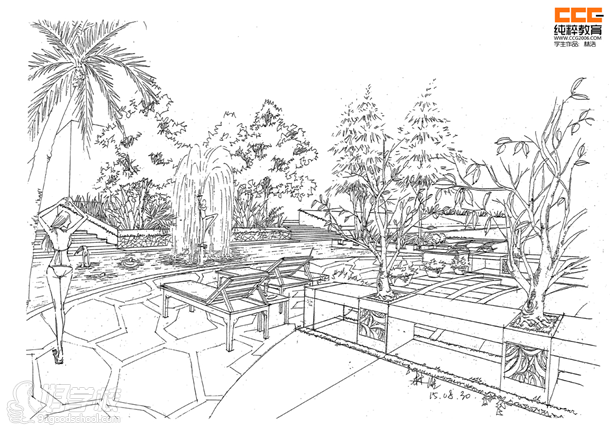 纯粹手绘教育景观小组毕业啦-广州纯粹教育-好