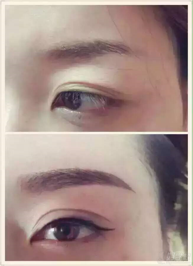 纹眉,纹眼线作品