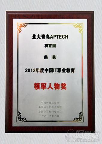 2012年度中国IT职业教育领军人物奖