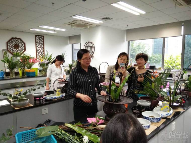杭州茶艺插花设计初级班-浙江大学农学院花艺