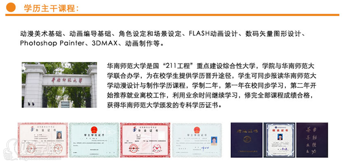 广州二年制动漫设计学历技能班-广东信息科技