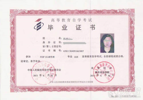 南京陆军指挥学院自考《法律》高起专广州班