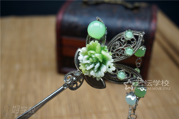 艺纭学校手工制作古代发簪展示-广州艺纭明星