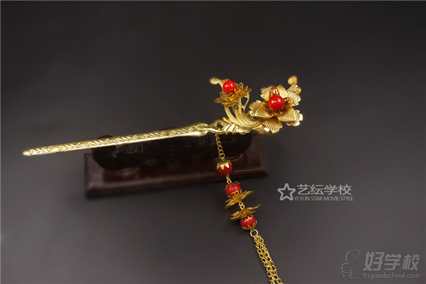 艺纭学校手工制作古代发簪展示-广州艺纭明星