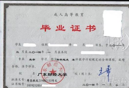 广东财经大学成考《电子商务》高起专广州班