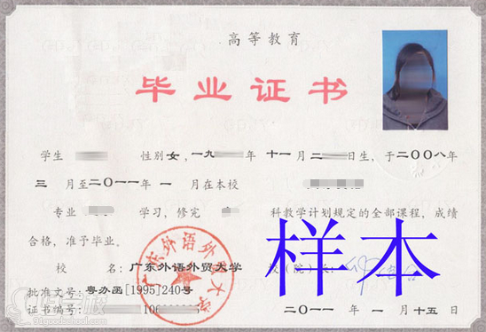 广东外语外贸大学成考《商务英语》高起专广州