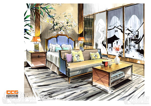 广州室内手绘特训班-广州纯粹教育-【学费,地址