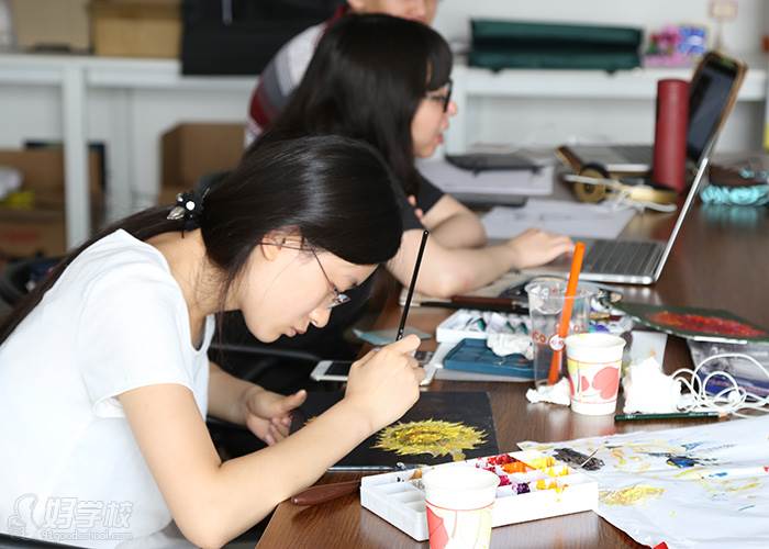 学员手绘课风采